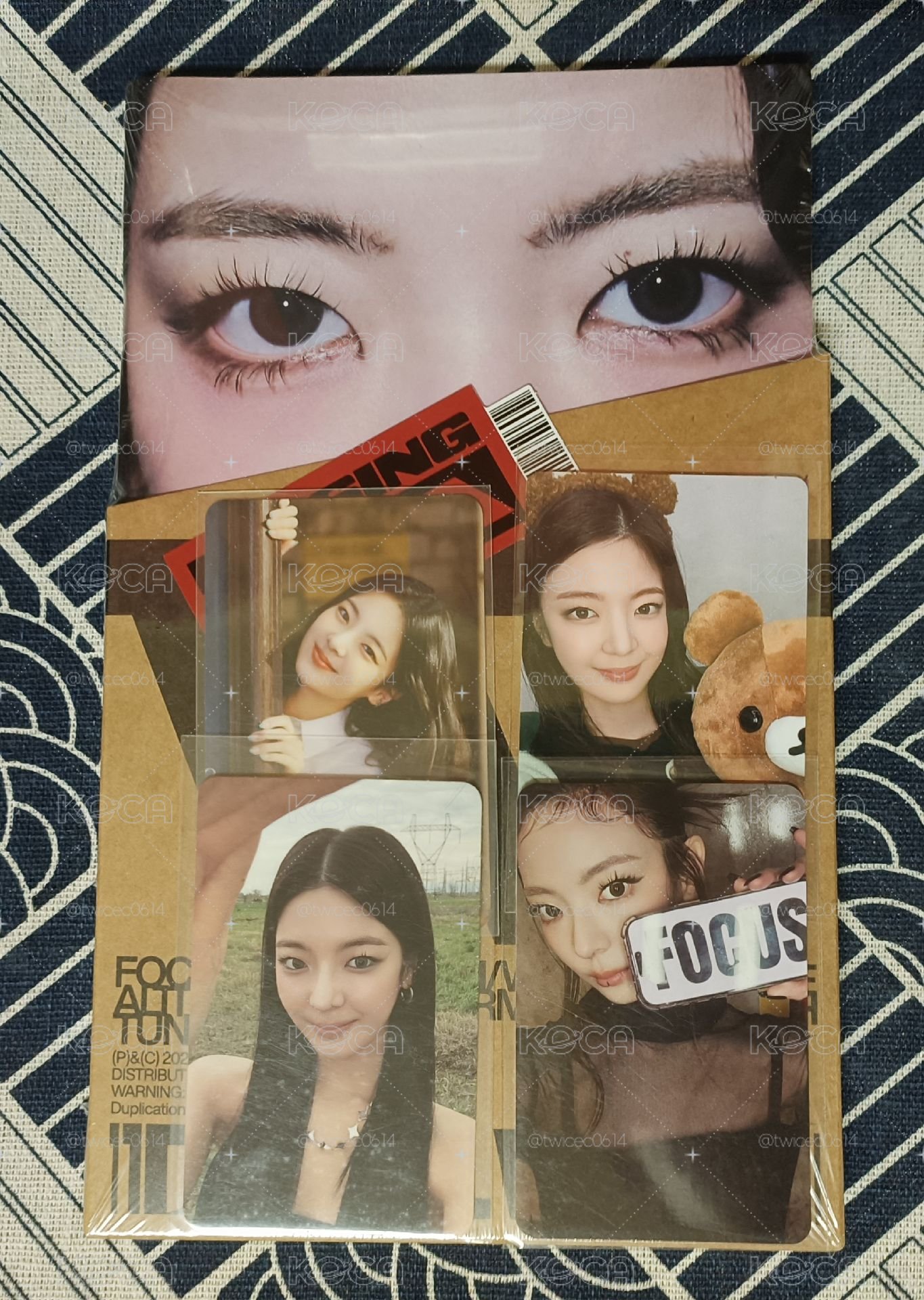 itzy 粒單封未拆/小熊粒