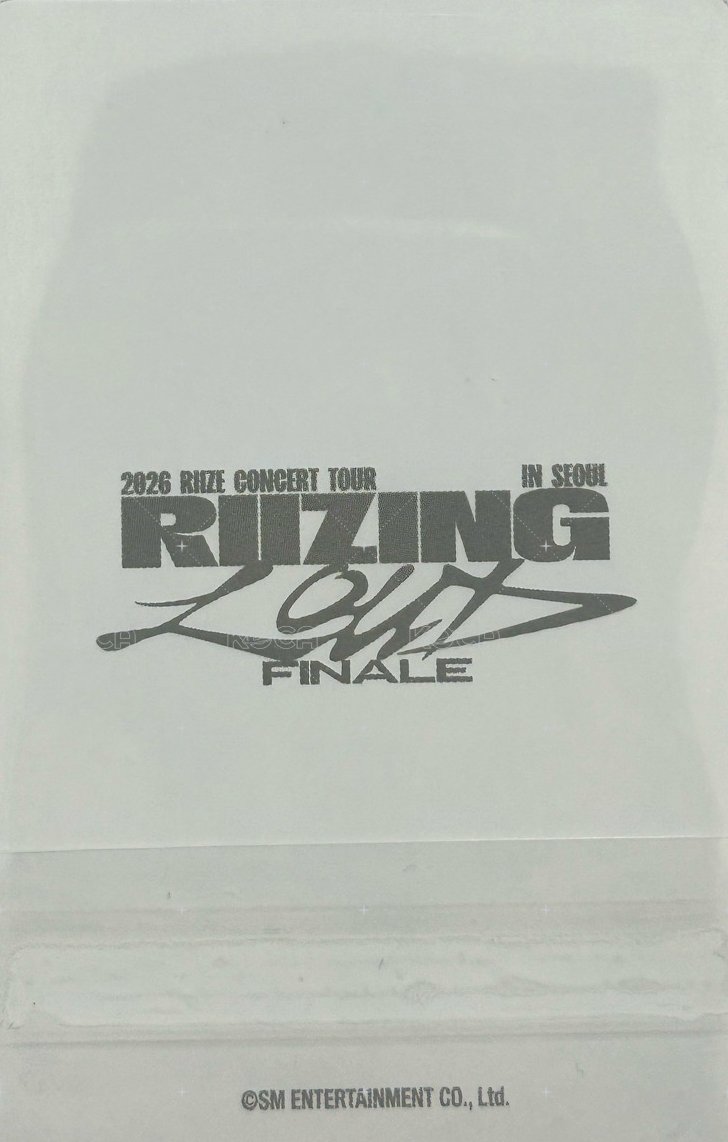 RIIZE LOUD Final 周邊卡 運動包卡 背面