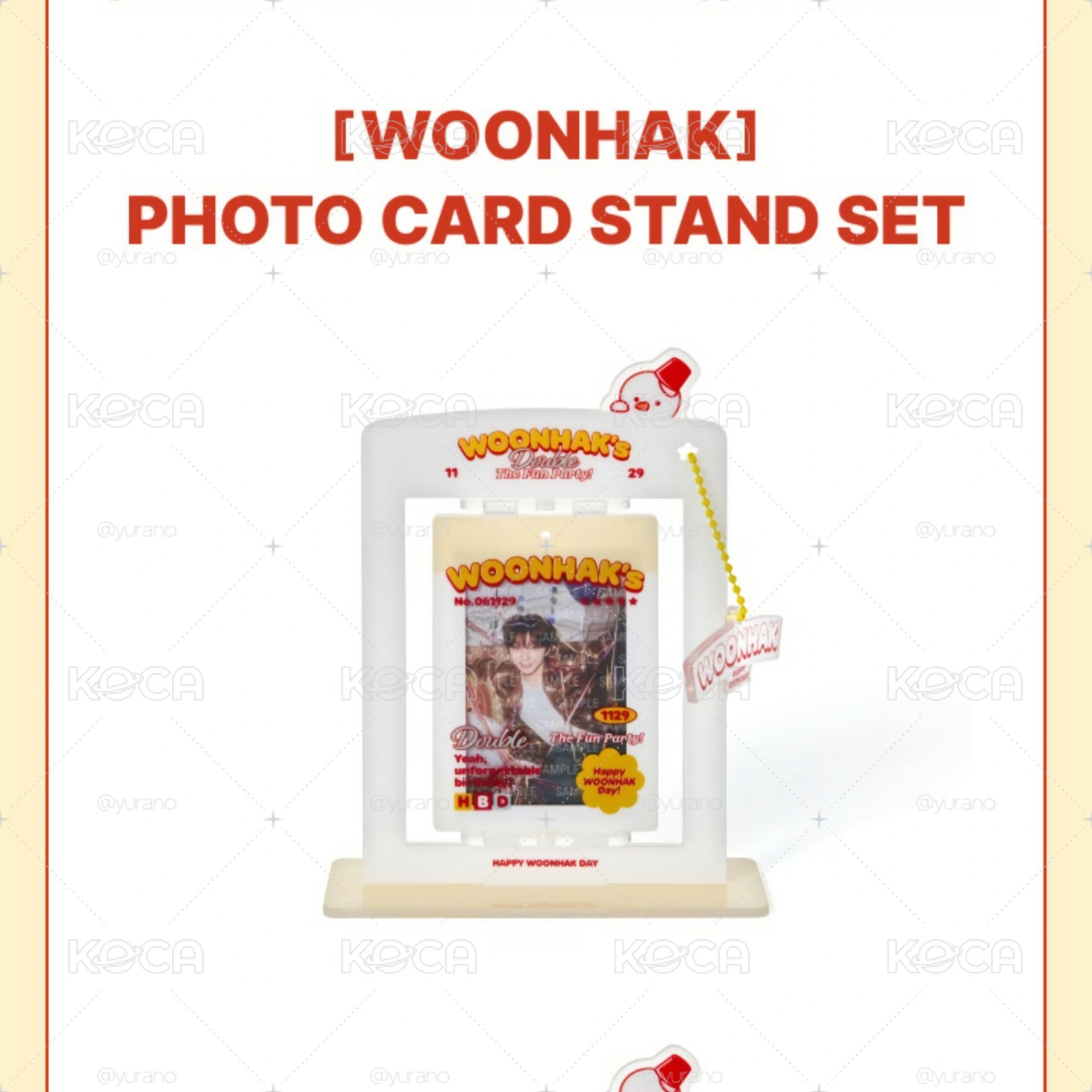 Woonhak 25年生日旋轉立牌整組