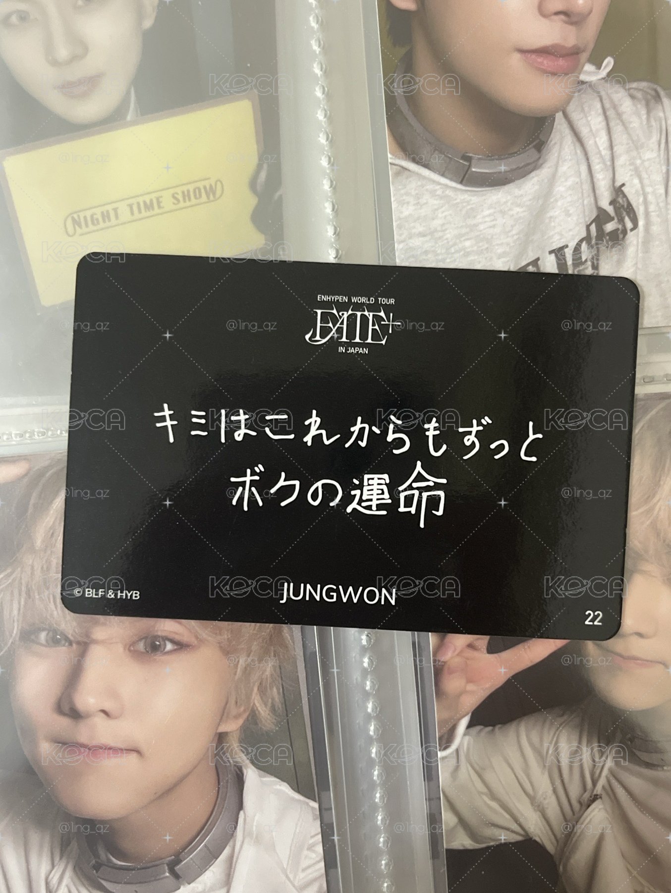 FATE日本手寫卡背元