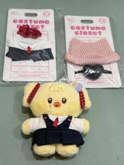 IVE Rei Line Friends中娃無盒 附1套身上娃衣及3件全新未拆娃衣