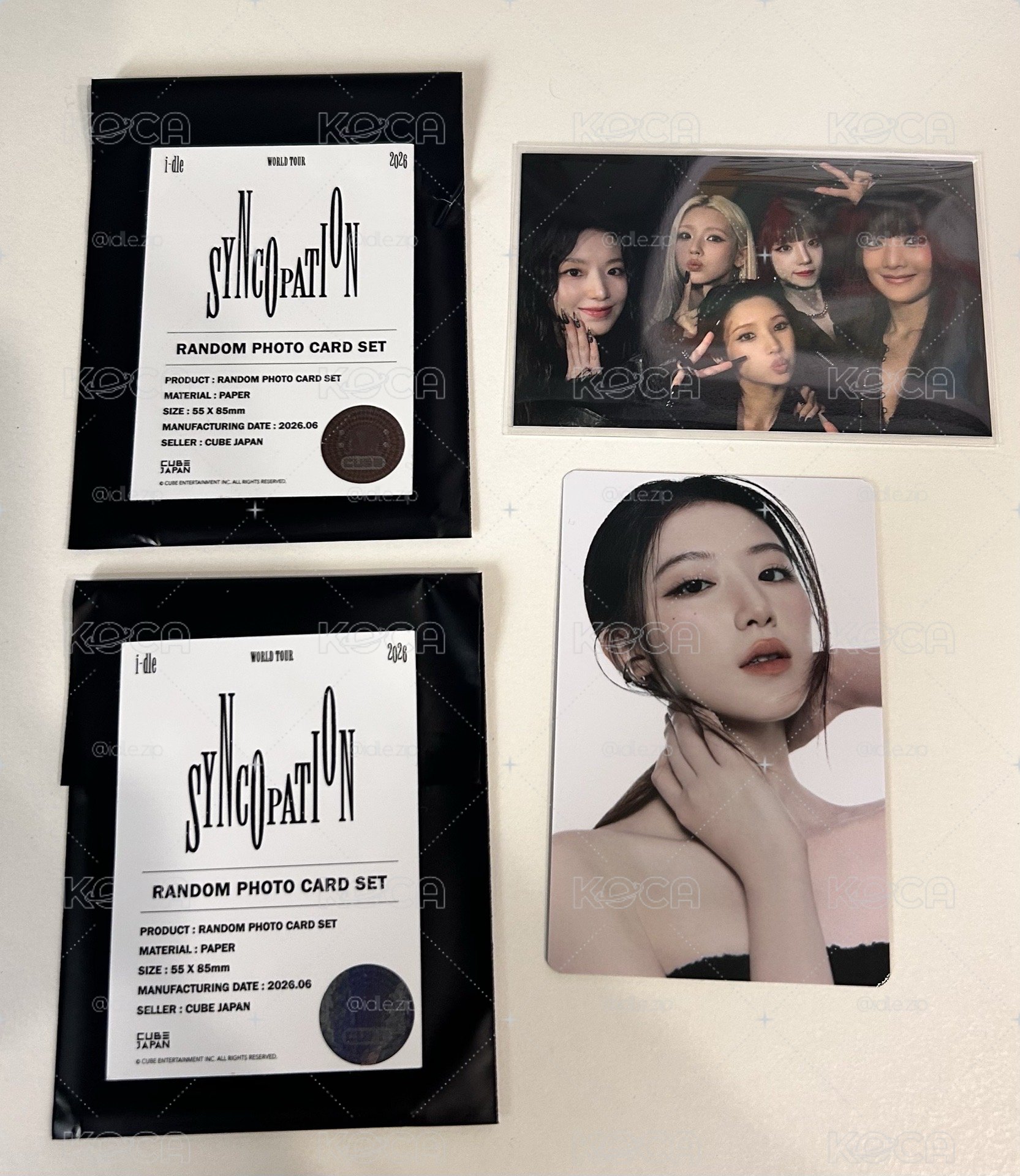 i-dle 26世巡 日咖 橫濱會員入場團卡+隨機卡組