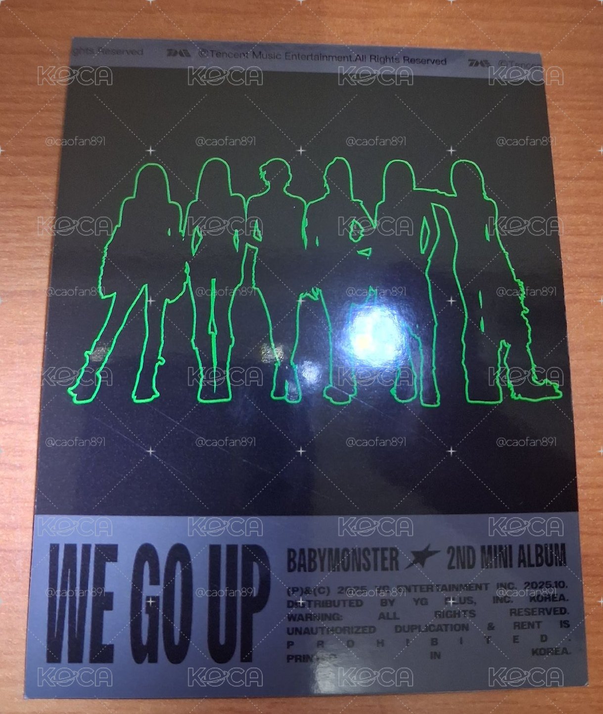 WE GO UP QQ音樂 星光卡 碎片拍立得角