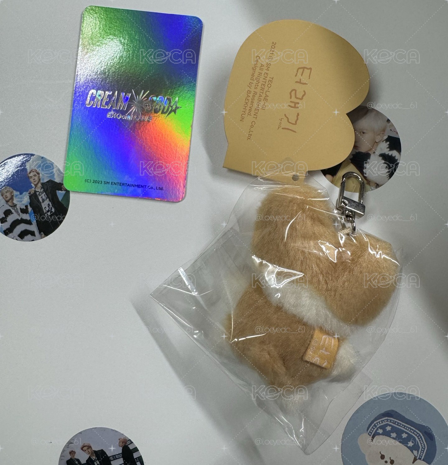 🍞터래기 吊飾娃 ➕ Cream Soda銀卡 ➕4張小卡