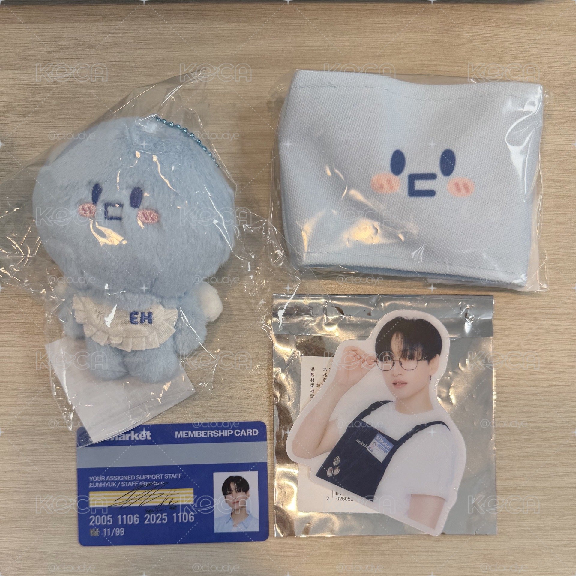 SJ Market TW 🇹🇼台超 20週年糰子 限定飲料杯套 入場卡 EUNHYUK