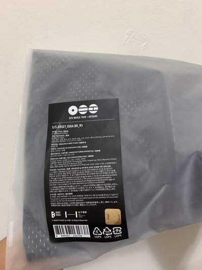 Suga 球衣M+風衣外套M 現貨全新未拆