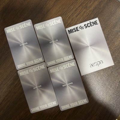 aespa 髮油代言卡一套