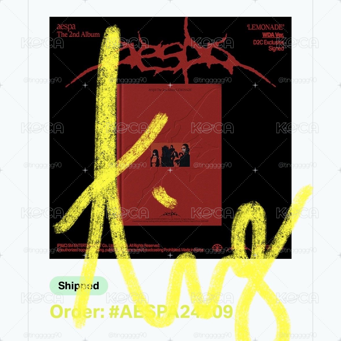 aespa美網親簽 WDA ver.