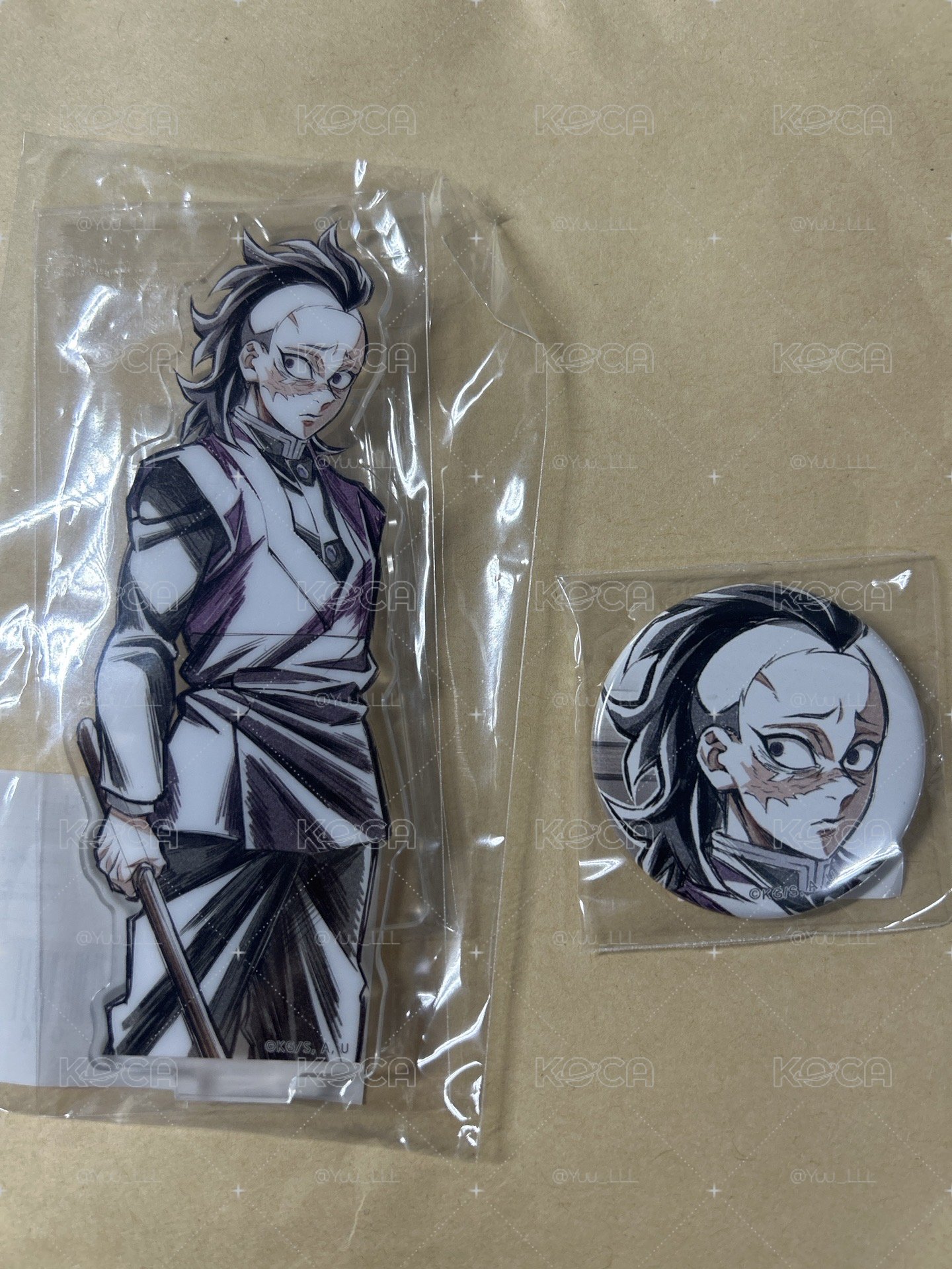 Web抽賞 玄彌D賞立牌+E賞圓徽