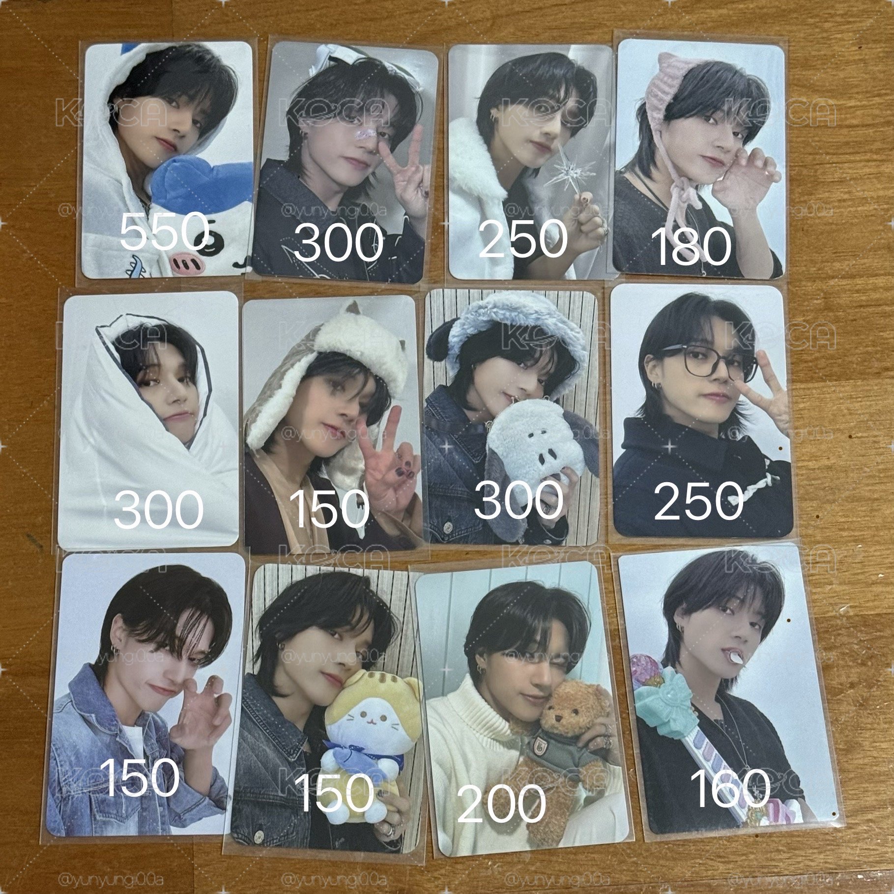 ATEEZ 星化親簽 友榮原皮娃 友榮小卡