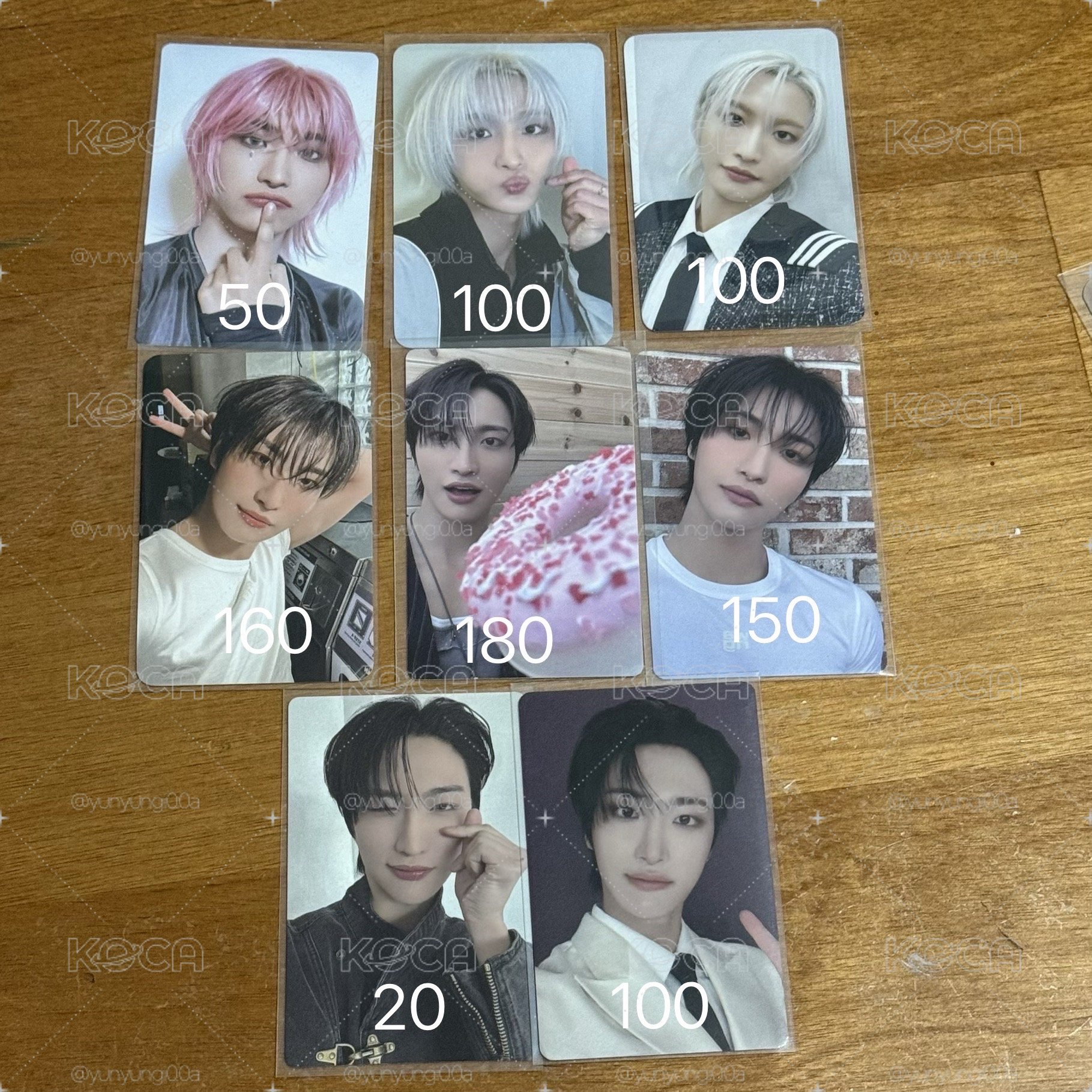 ATEEZ 星化親簽 友榮原皮娃 友榮小卡