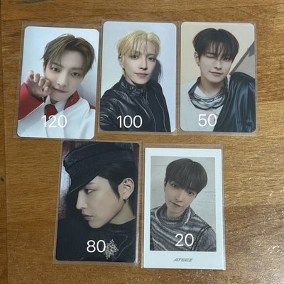 ATEEZ 星化親簽 友榮原皮娃 友榮小卡