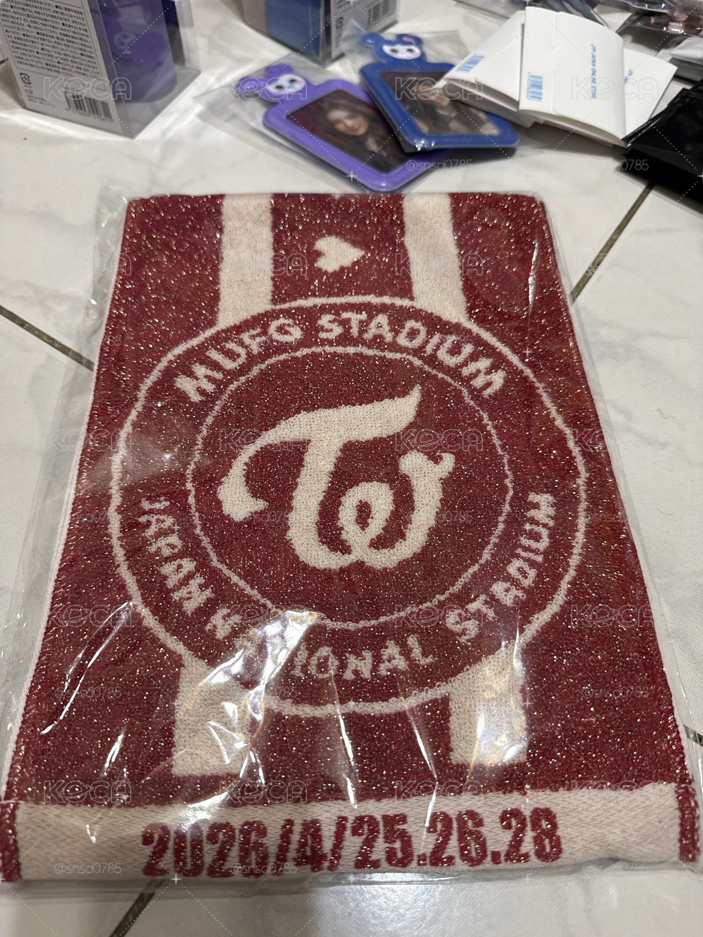 現貨 TWICE 六巡 新國立 毛巾 可當綁物