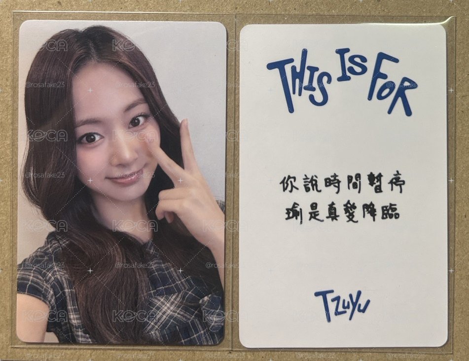 TWICE 比耶瑜 中文卡背