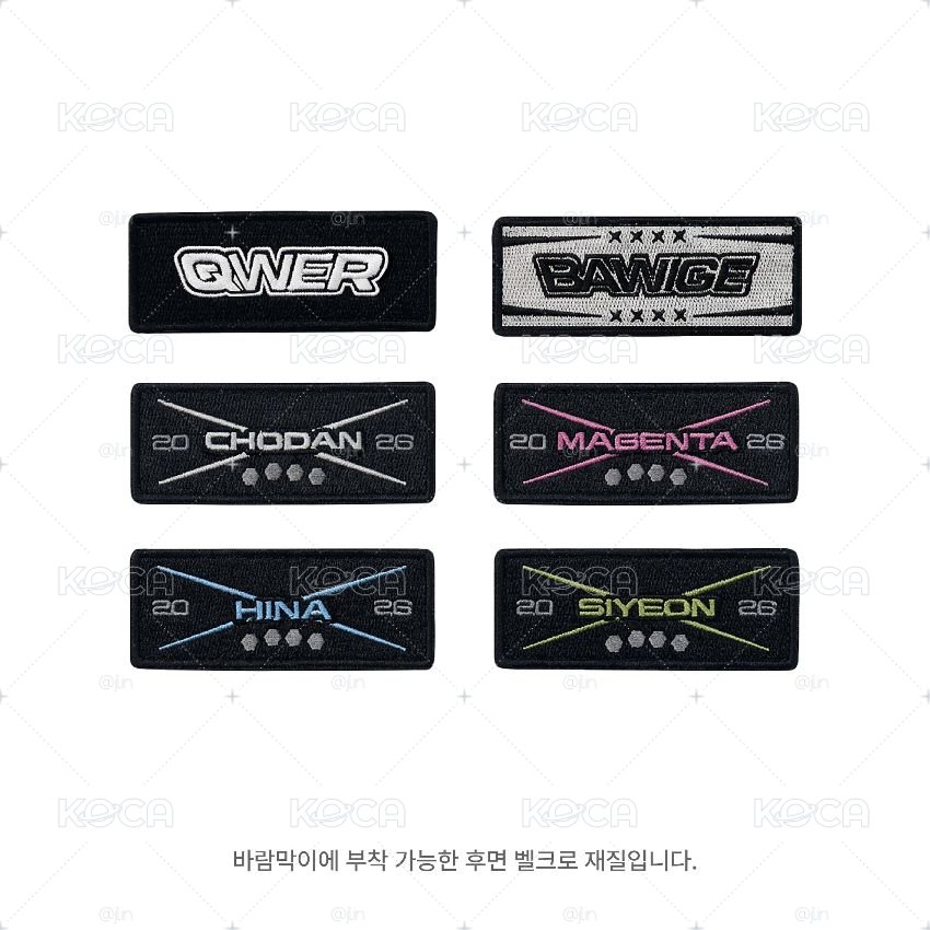 QWER 韓安 刺繡貼