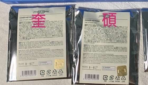 RIGHT HERE 小扇套 鑰匙圈吊飾 dk/奎