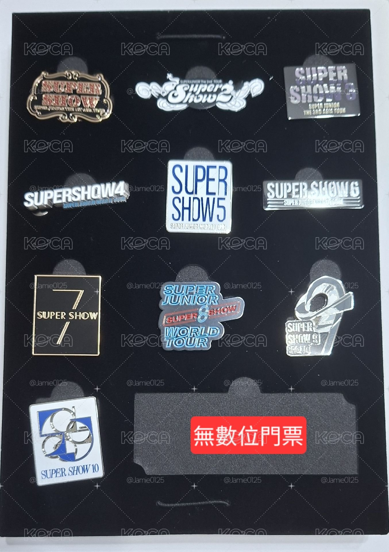 superjunior supershow dvd （無藝聲、厲旭、數位門票、證書）