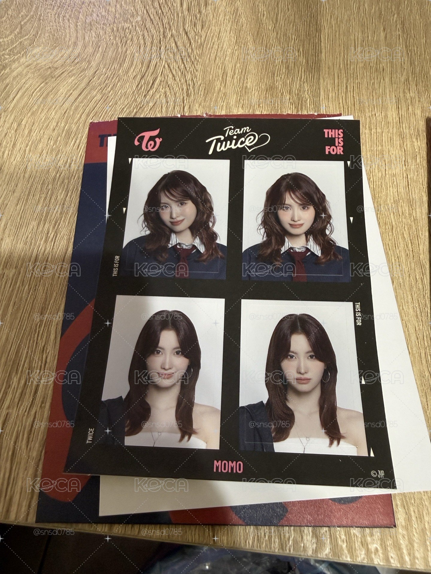 現貨 TWICE MOMO 六巡 新國立 貼紙 證件照貼紙