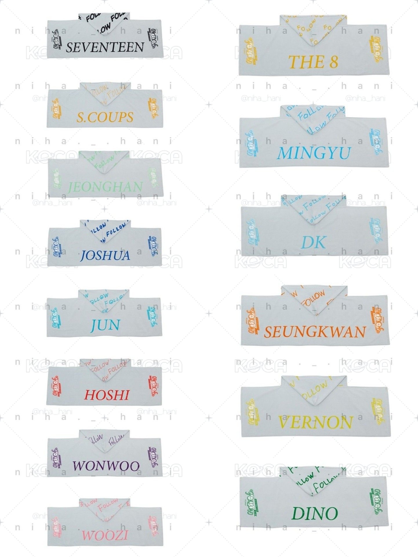 全新現貨 SEVENTEEN [FOLLOW AGAIN TO JAPAN] 毛巾帽