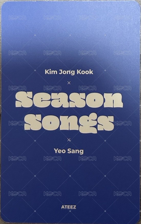 Season Songs 專輯卡  背面