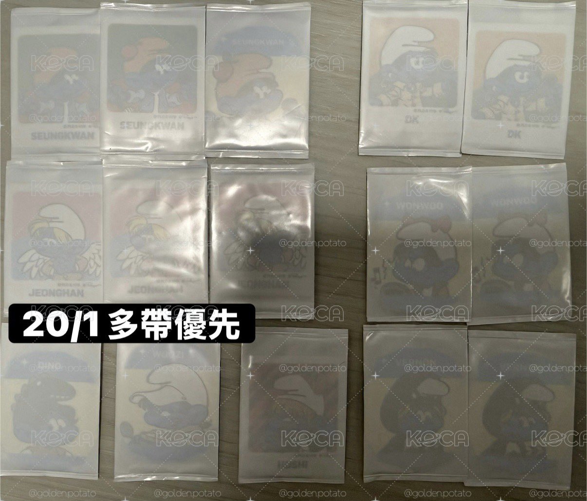 seventeen 聯名貼紙