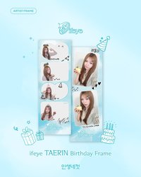 life4cuts 2026 Taerin生日框