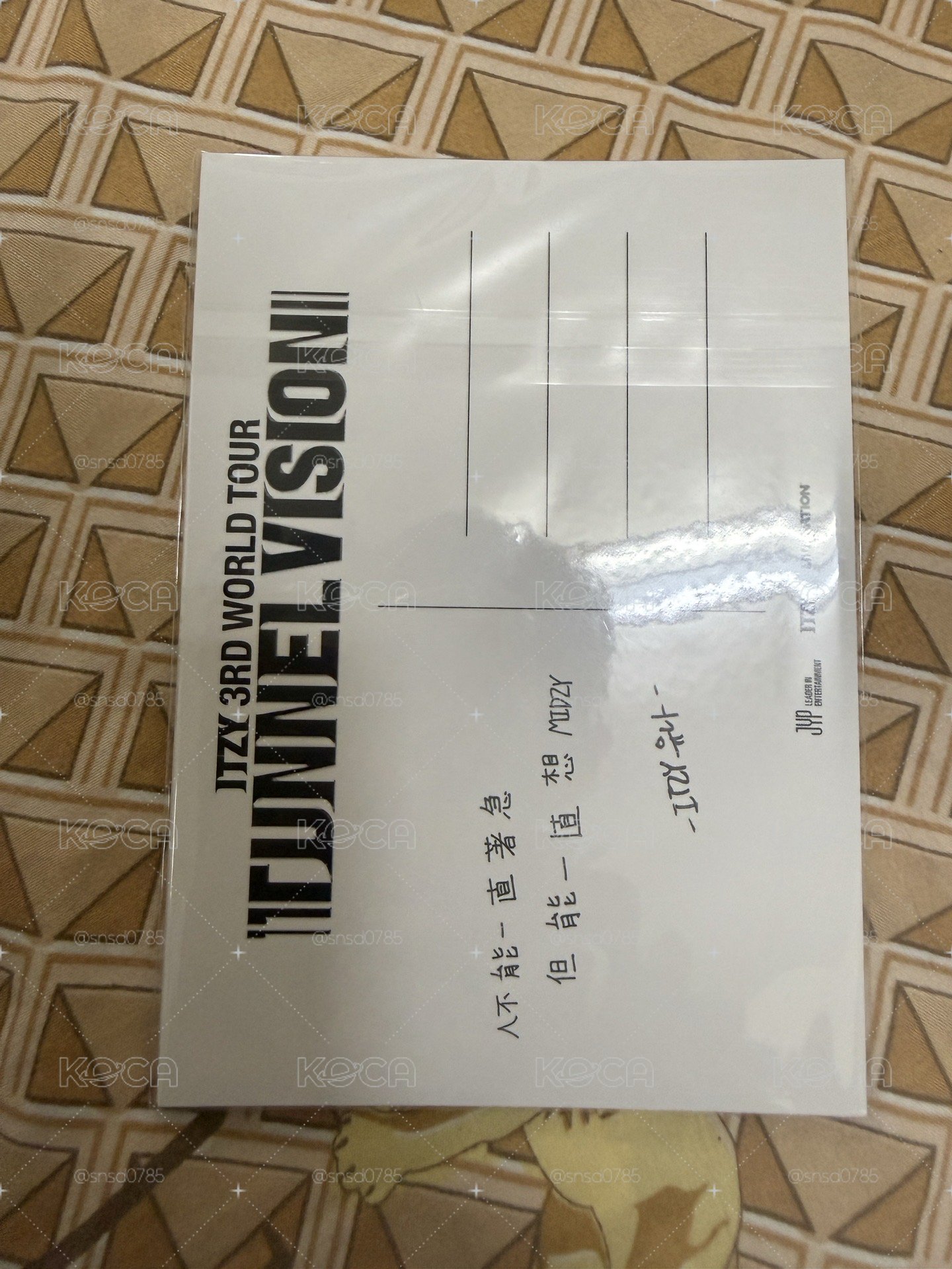 itzy 三巡 高雄場 DAY1 VIP入場禮 明信片 無吊牌