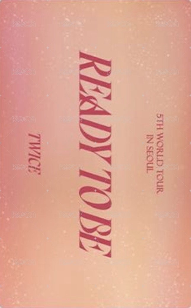 五巡 演唱會 DVD / CD 卡 首爾場藍光 背面