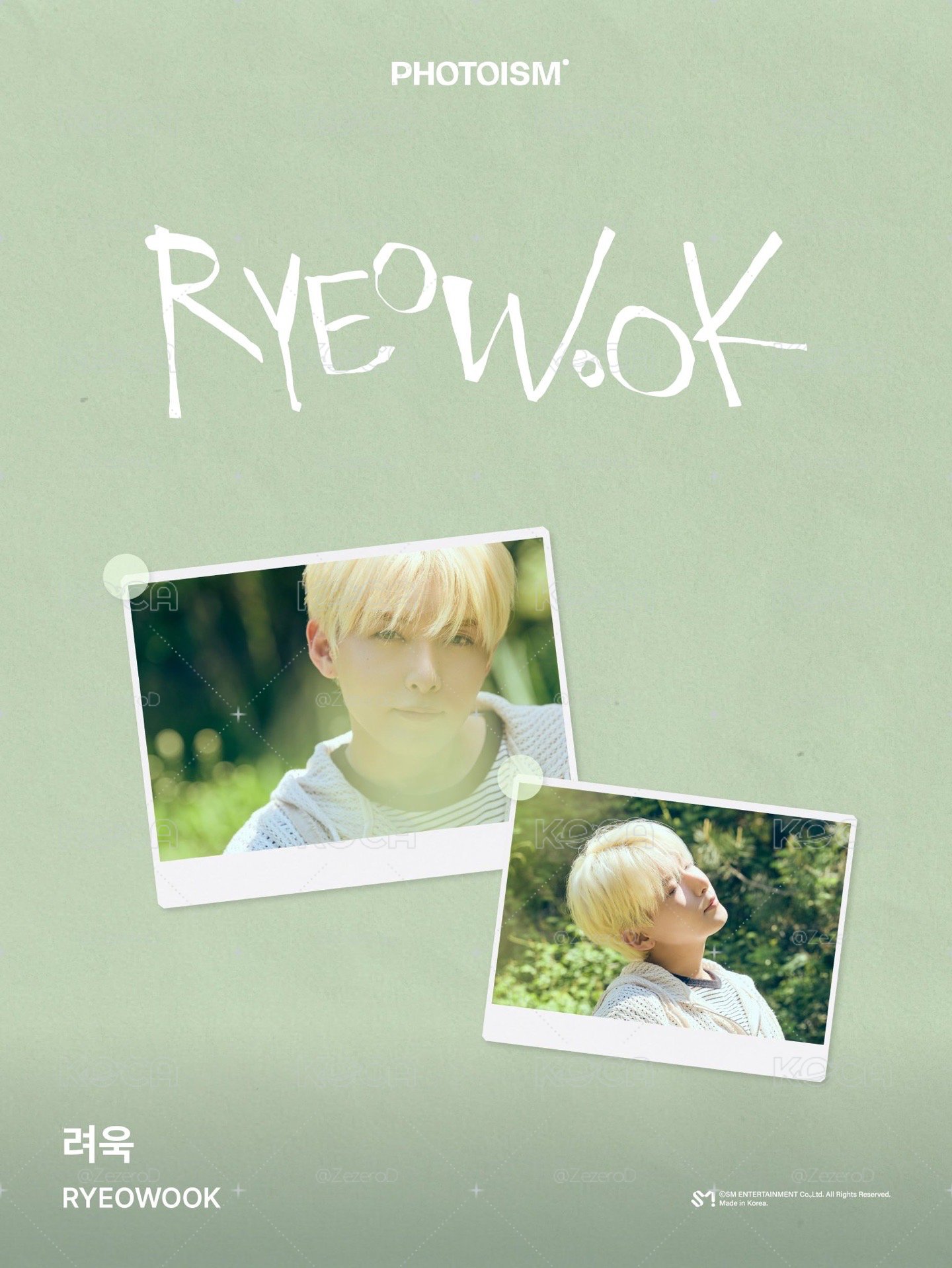 RYEOWOOK X photoism 人生四格卡 代印 1組兩張 