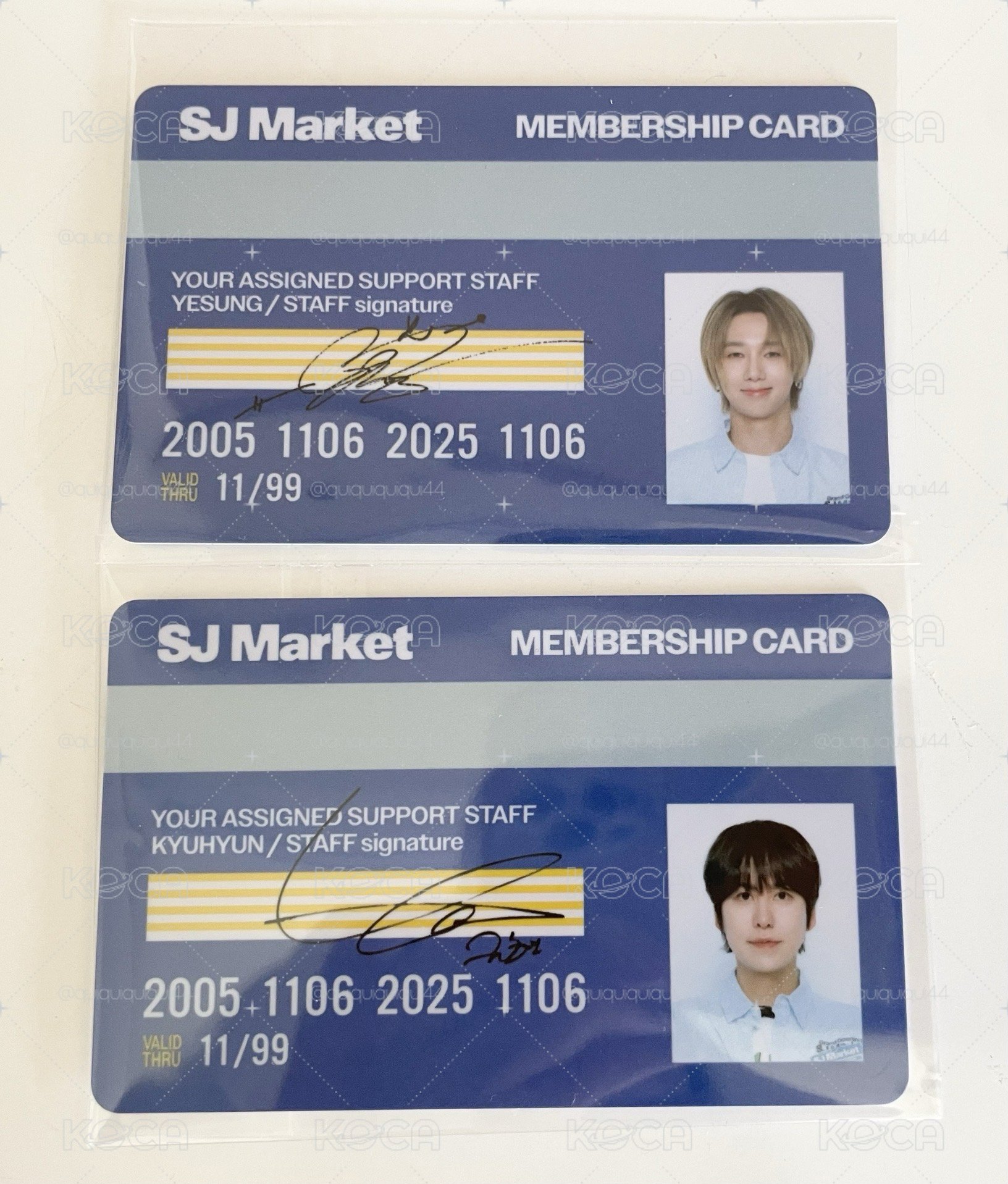 SJ MARKET 入場卡 藝聲+圭賢 合售
