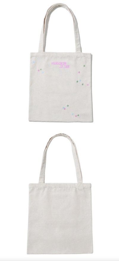 JIN / runseokjin 日本限定 跑珍電影場周 星星刺繡托特包