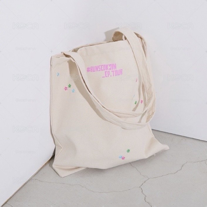 JIN / runseokjin 日本限定 跑珍電影場周 星星刺繡托特包