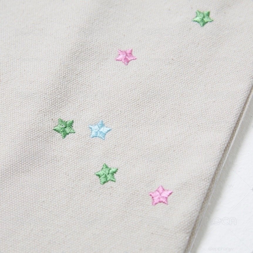 JIN / runseokjin 日本限定 跑珍電影場周 星星刺繡托特包