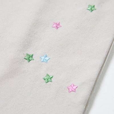 JIN / runseokjin 日本限定 跑珍電影場周 星星刺繡托特包
