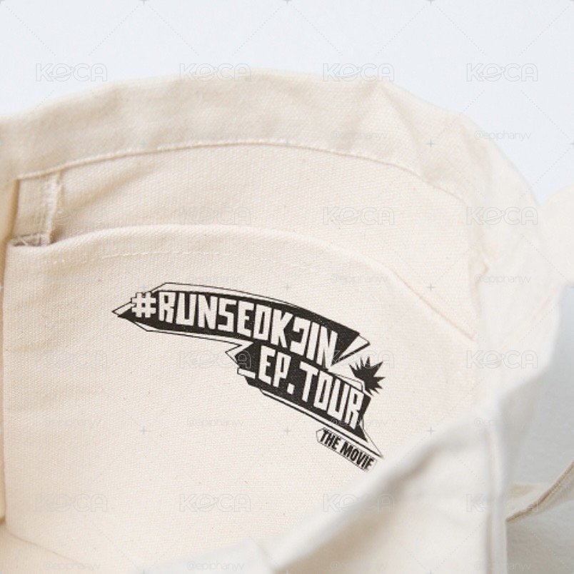 JIN / runseokjin 日本限定 跑珍電影場周 星星刺繡托特包