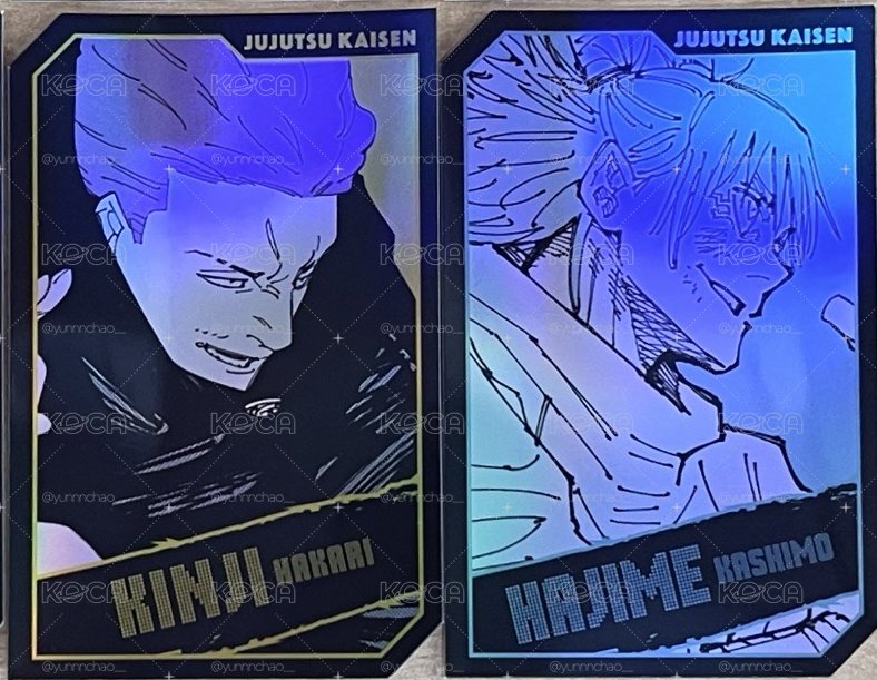 咒術迴戰 JS 秤金次 鹿紫雲一 原畫 全息閃卡