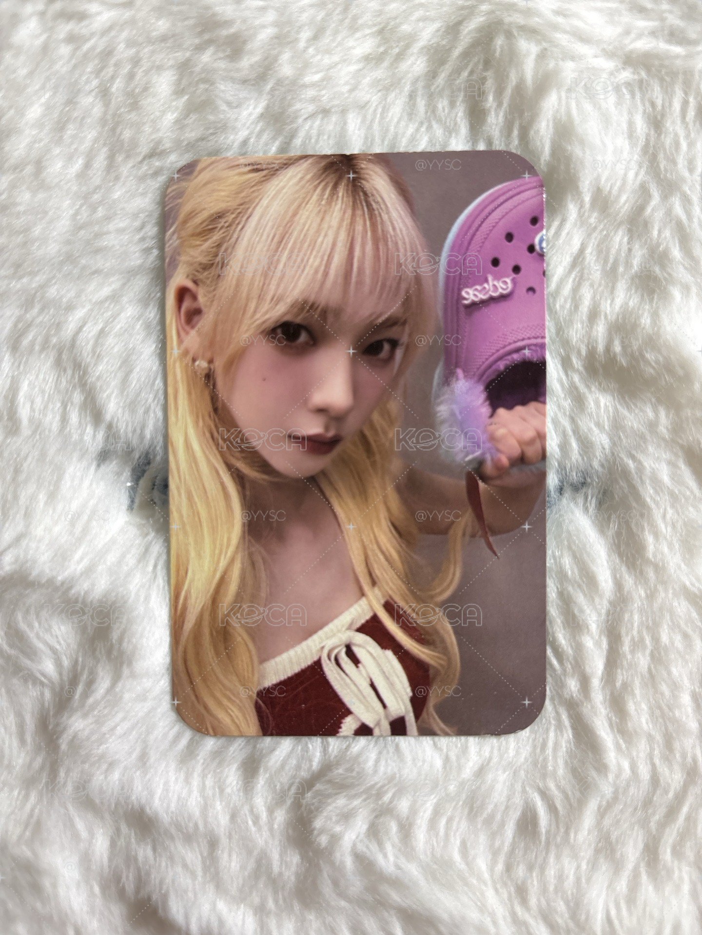 Karina CROCS 周邊卡 洞洞鞋聯名柚