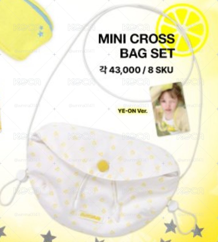 Hearts2Hearts Lemon Tang (線上預購)側背包含卡