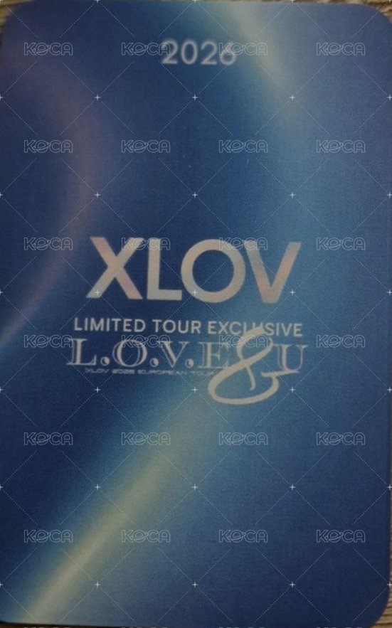 European Tour:L.O.V.E&U 周邊卡 西裝 背面
