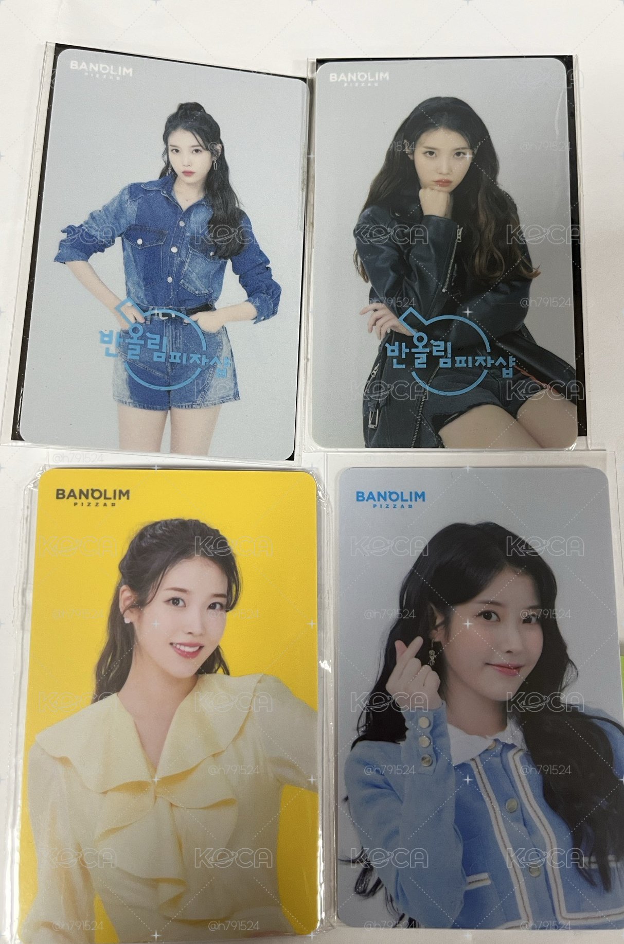 IU 李知恩 Pizza 小卡 四張