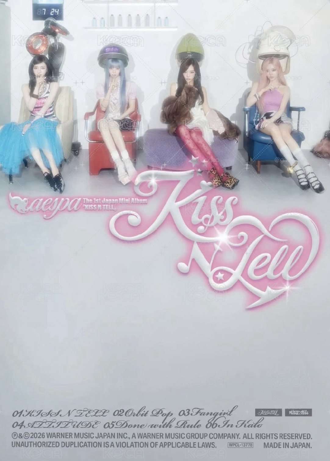aespa # KISS N TELL #日專 1st Japan  Mini Album