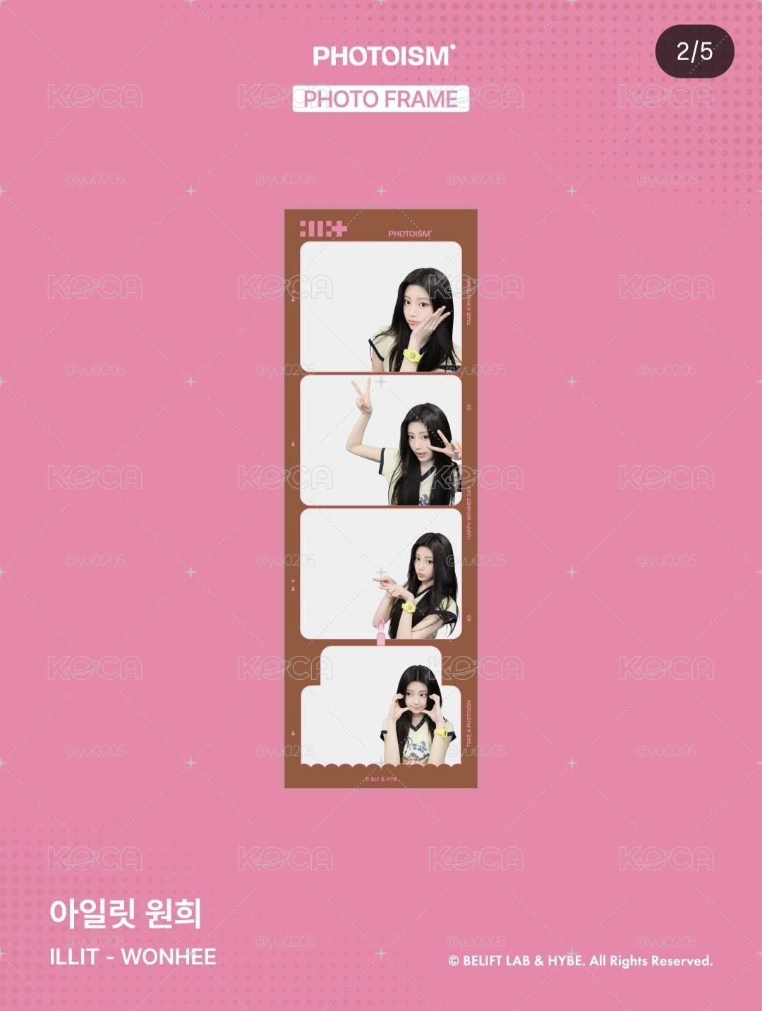 Wonhee photoism人生四格