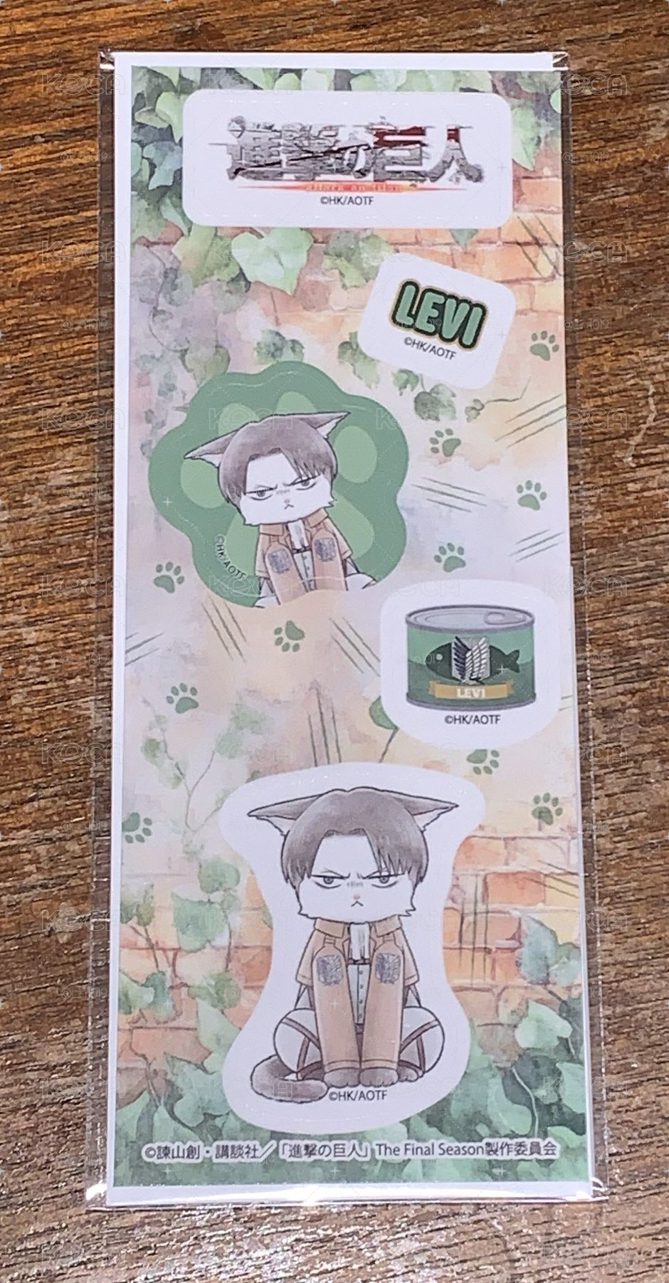 進擊的巨人 調查貓團 里維兵長貼紙