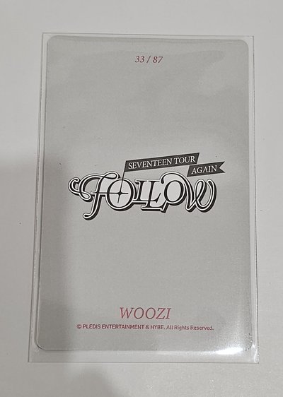 SEVENTEEN TOUR ‘FOLLOW’ AGAIN WOOZI 