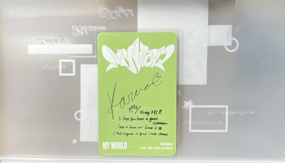 沃爾瑪柚 MY WORLD walmart 專輯卡