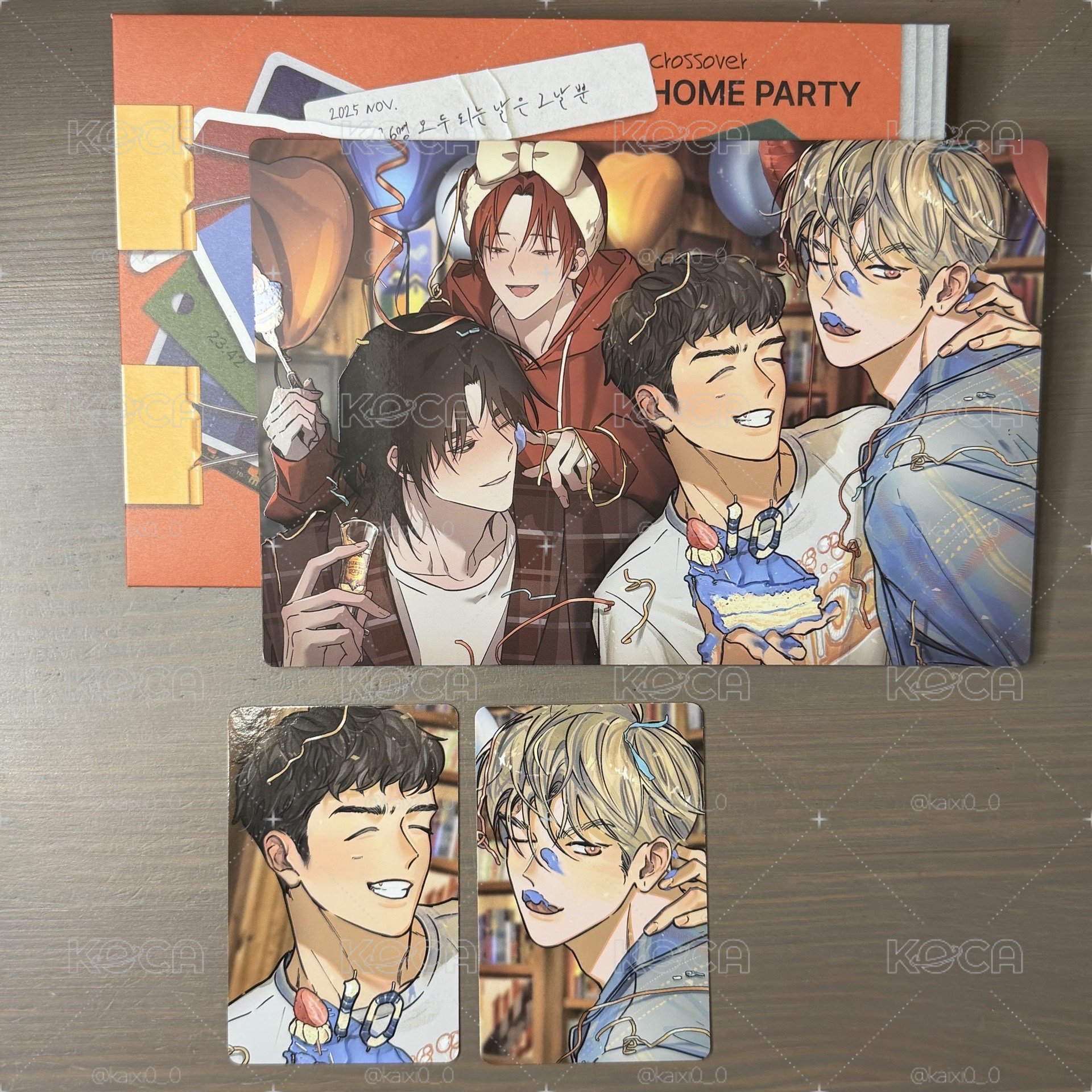 BOOMTOON POP-UP 10th Anniv. Home Party 照片小卡組 Clean Up 百分百