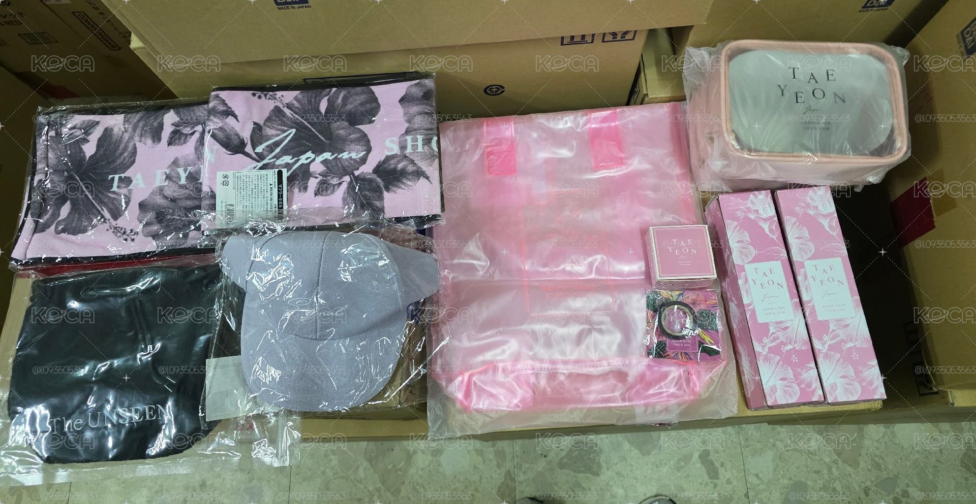 太妍 Taeyeon 環保袋 化妝包 杯子 毛巾 袋子 棒球帽 手環 紙膠帶 全新