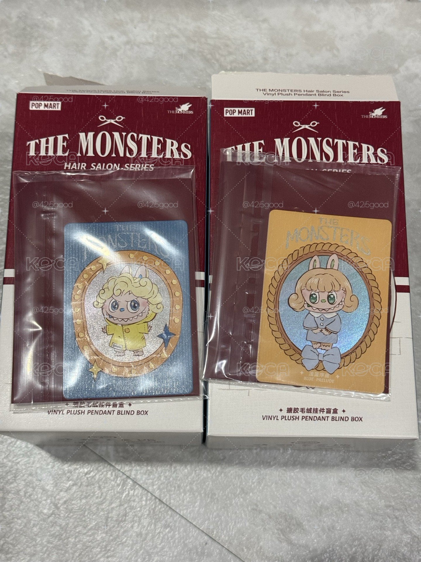復古理髮店系列 搪膠毛絨掛件 淺藍序曲