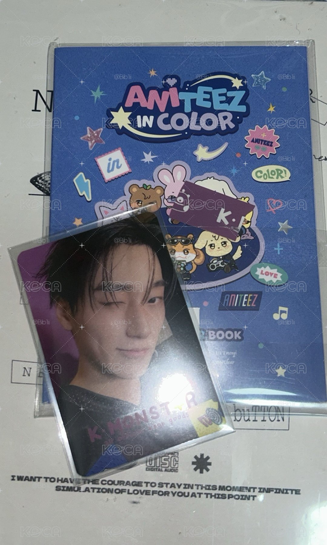 ANITEEZ IN COLOR 貼紙簿 含卡