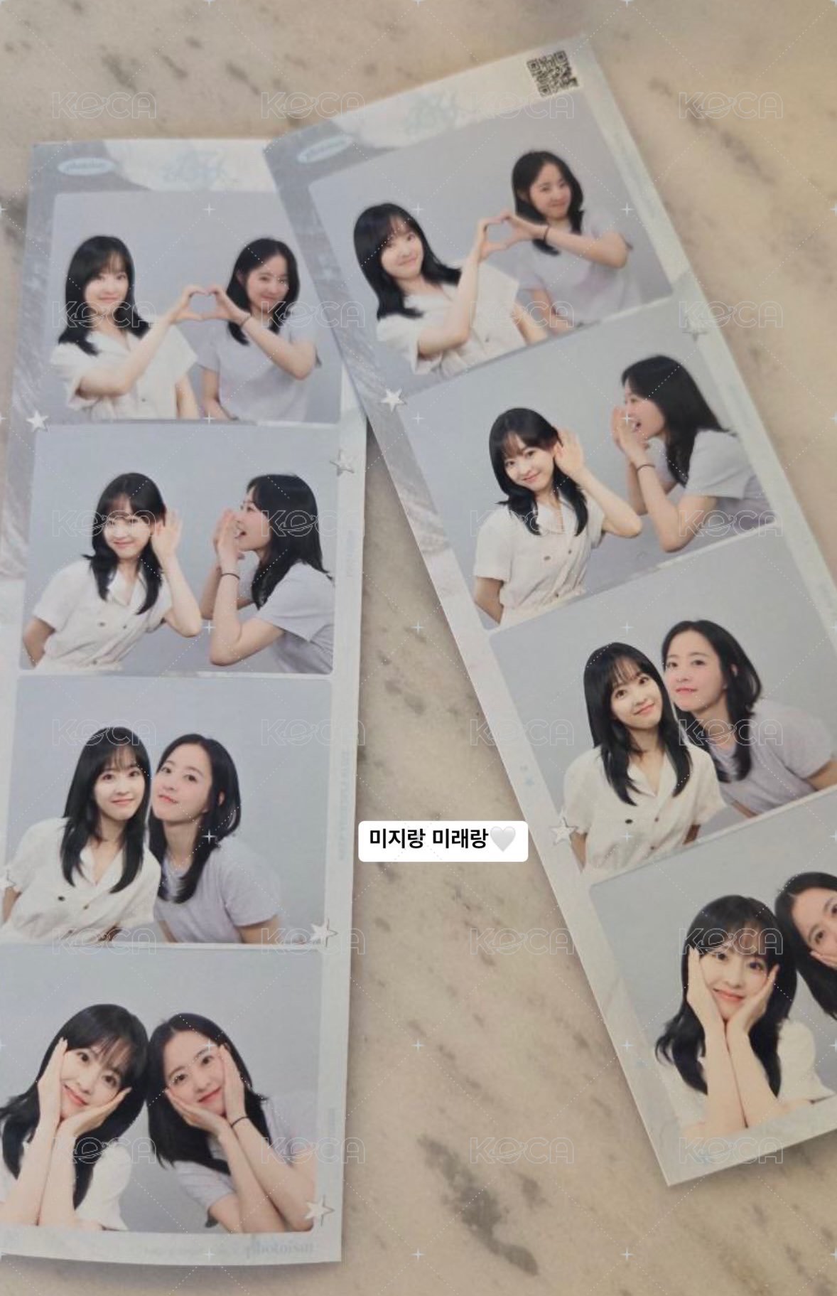 PARK BOYOUNGXPhotoism photoism 人生四格卡 / 拍貼  背面